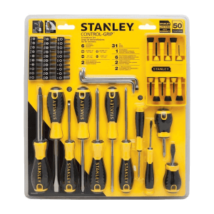 juego de destornilladores Stanley TOOLS STHT66585 Control-Grip de 50 piezas